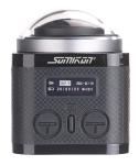 Somikon 360°-4K-Action-Cam mit 16-MP-Sony-Sensor, 24 fps, Fernbedienung, Zubehör