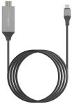 Callstel Anschlusskabel USB Typ C zu HDMI, 2 Meter, unterstützt bis 4K/ 60Hz