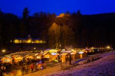 Der Weihnachtsmarkt im Bad Bernecker Kurpark - traumhaftes Ambiente und viele Überraschungen am 4.Adventswochenende