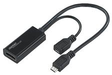 auvisio Video-MHL-Adapter fuer Smartphones, Micro-USB auf HDMI