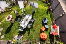 Tagen mit Abstand und Freiraum