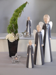 Glamour in Grey – Engel in modernen Festtagsdress
