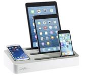 callstel 4in1 Ladeständer mit 5-Port-Netzteil f. Tablets & Smartphones
