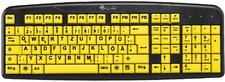 GeneralKeys Komfort-Tastatur mit kontraststarken Grossschrift-Tasten