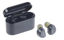 auvisio True Wireless In-Ear-Headset IHS-600.bt, Powerbank-Etui, Siri-& Google-kompatibel