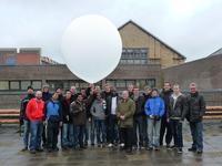 Studenten lassen Versuchsballon steigen