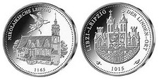 Silber-Gedenkprägungen zu 1000 Jahre Leipzig
