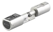 VisorTech Elektronischer Tür-Schließzylinder TSZ-580.fp, Fingerabdruck-Scanner, Transponder