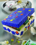 Selbst gestaltete Teebox mit Mosaix