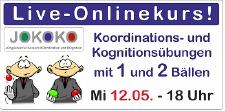 Kostenfreies Koordinations- und Kognitionstraining am Mittwoch, 12. Mai um 18 Uhr