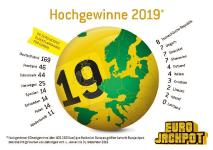 Eurojackpot-Millionäre 2019: Die Hälfte kommt aus Deutschland - Rekordgewinn von 63,2 Millionen Euro in Rheinland-Pfalz