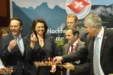 Das aktuelle Bild: Ilse Aigner bei den Schweizern