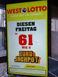 Goldener Oktober für deutsche Lottospieler - Eurojackpot von rund 61 Millionen Euro wartet diese Woche