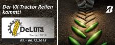 Bridgestone präsentiert neuen Landwirtschaftsreifen auf der DeLuTa 2018