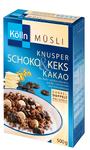 Das Erfolgsduo ist nun komplett: Kölln Müsli Knusper Schoko&Keks jetzt auch mit Kakaokeksen und weißer Schokolade