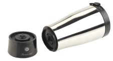 Rosenstein & Söhne Selbstrührender Thermobecher mit elektrischem Quirl, 450 ml, BPA-frei