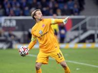Fußballprofi Timo Hildebrand trainiert beim Torwart- Camp im Ravensburger Spieleland