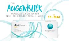 CooperVision erweitert den Lieferbereich* bei der clariti® 1 day toric um fast 50%