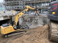 Unter dem Mendelssohnplatz ist die Tunnelsohle schon fast fertig