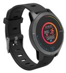 newgen medicals Fitness-Uhr FBT-85 mit Bluetooth, Herzfrequenz- und EKG-Anzeige, App, IP67