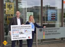 Petition C-Kennzeichen mit fast 15.000 Unterschriften erfolgreich übergeben