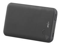 revolt Qi-kompatible Slim-USB-Powerbank PB-500.qi, 5.000 mAh, bis 2,1 A, 10,5 Watt