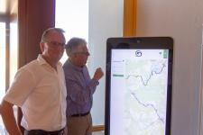 Erster digitaler Touchpoint "Mein Brandenburg" in der NaturThermeTemplin vorgestellt