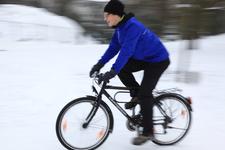 Im Fahrradsattel dem Winter trotzen