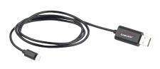 Lescars Kfz-Finder Lightning-Kabel mit Bluetooth, Kfz-Standort-Markierung App, MFi