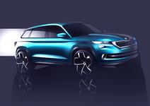 SUV-Designstudie ŠKODA VisionS feiert Premiere in Genf
