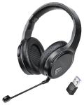 auvisio Digitales Funk-Headset GHS-515.air mit abnehmbarem Mikrofon, 8 Std. Laufzeit, USB