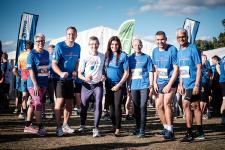 Nase vorn: Stadtwerke und Stadt Bonn bildeten mit 542 Teilnehmern das größte Team beim 13. Bonner Firmenlauf
