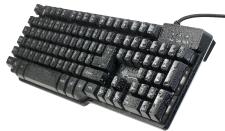 GeneralKeys Halbmechanische USB-Gaming-Tastatur, 7-farbig beleuchtet, wasserfest