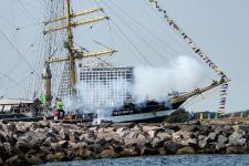 Ein "Hubschrauberblick" über die 29. Hanse Sail Rostock
