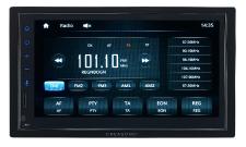 Creasono 2-DIN-Autoradio CAS-5025.acp mit Freisprechfunktion, Apple CarPlay, 4x 25 Watt