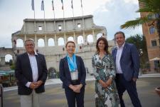 Europa-Park und Europarat bauen Zusammenarbeit weiter aus: Neue Generalsekretärin Burić trifft sich mit Familie Mack in Rust