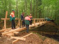 Neue Wanderbrücke im Zwisseltal bei Ilsenburg fertiggestellt - der 114. Deutsche Wandertag rückt näher...