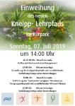 Einweihung des neuen Kneipp Lehrpfades