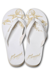 Frisch verliebt auf Wolke Sieben wandeln - mit den superbequemen FlipFlops "Just married" von Wandelei
