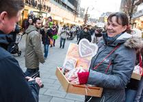 Innenstadtbesucher zeigten Herz