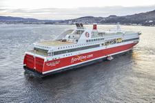 Fjord Line: Neue Kreuzfahrtfähre MS Bergensfjord erfolgreich auf Trondheimfjord getestet