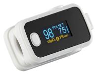 newgen medicals Medizinischer Finger-Pulsoximeter mit OLED-Farbdisplay, Bluetooth, App