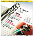 Kraftstoffpreise im August