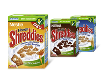 Nestlé Honey SHREDDIES mit 78 Prozent Vollkornanteil**