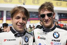 Augusto Farfus und Marco Wittmann im BMW Z4 GT3 in den Straßen von Macau