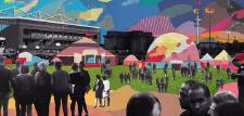 Reeperbahn Festival Village: Grünes Dorf zwischen Millerntor-Stadion und Reeperbahn