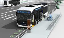 Brennstoffzellenbus Toyota Sora noch sicherer unterwegs
