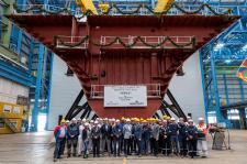 Laying the keel for the new cruise ship IONA