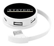 Xystec Intelligenter USB-2.0-Hub mit 4 USB-Ports, BC-1.2-Ladeprotokoll