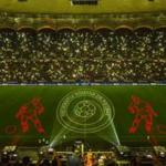 Grossprojektionen beim "Cupa Romaniei 2014" in der National-Arena, Bukarest